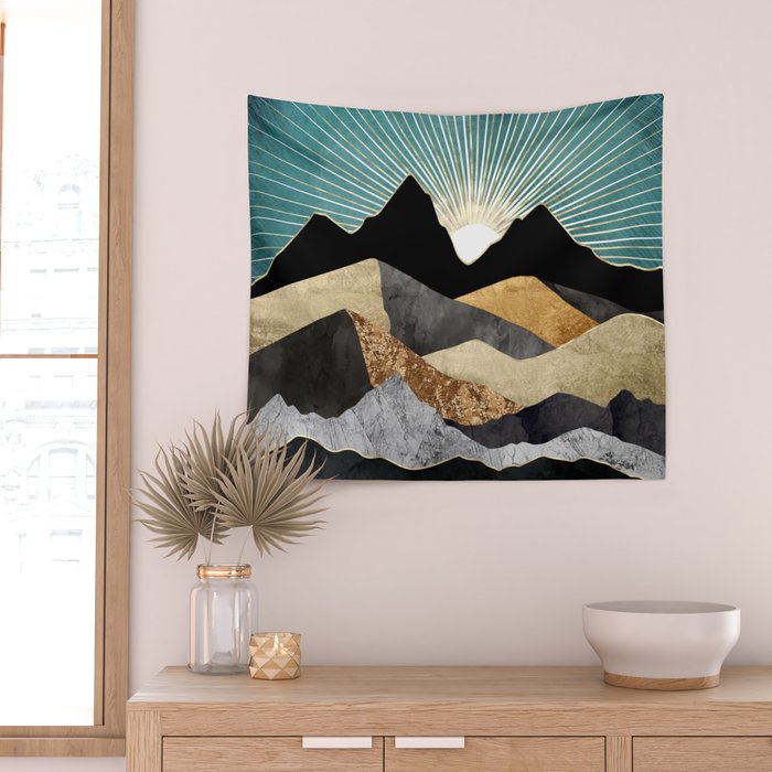 Metallic Daybreak Wall Tapestry Gallery Image 2