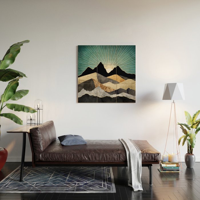 Metallic Daybreak Wood Wall Art Gallery Image 2