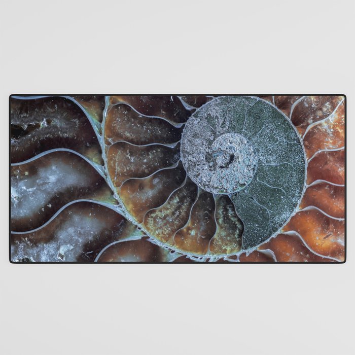Spiral Ammonite Fossil Desk Mat Gallery Image 3