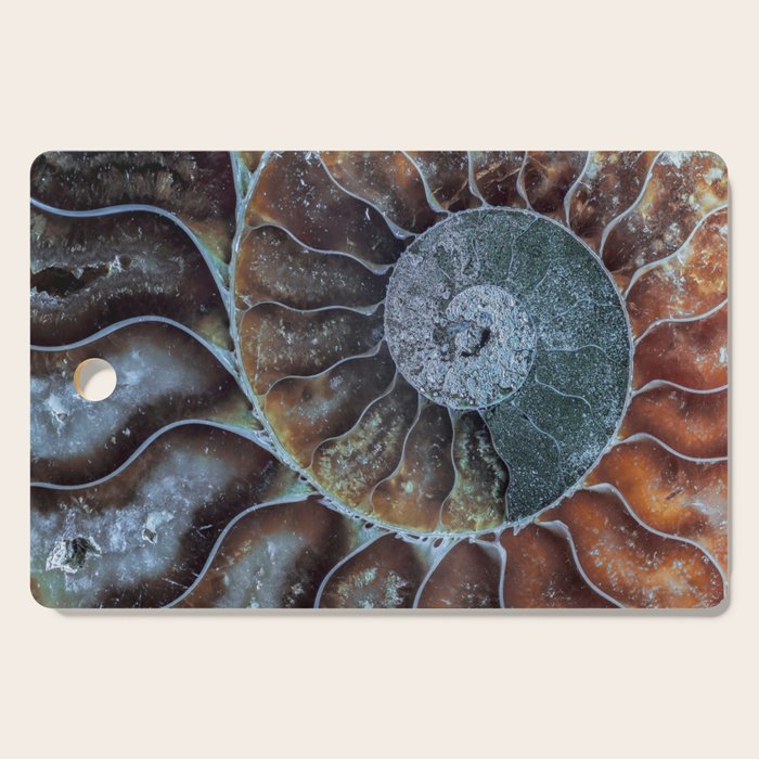 Spiral Ammonite Fossil Cutting Board Gallery Image 1