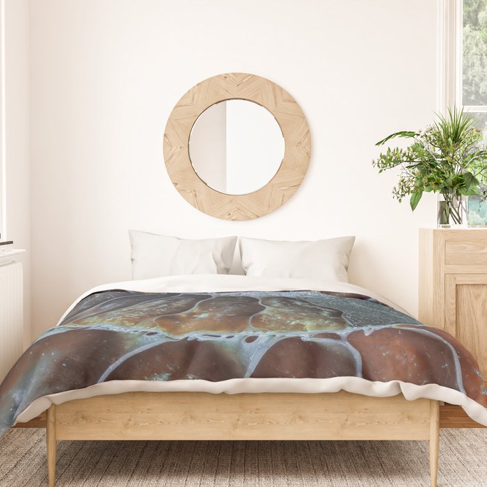 Spiral Ammonite Fossil Duvet Cover Gallery Image 3
