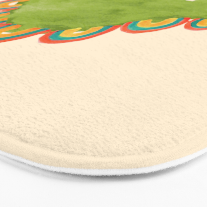Rainbow colored dinosaur (stegosaurus) Bath Mat Gallery Image 3