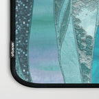 Precious Aqua And Turquoise Glamour Laptop Sleeve Gallery Image 3
