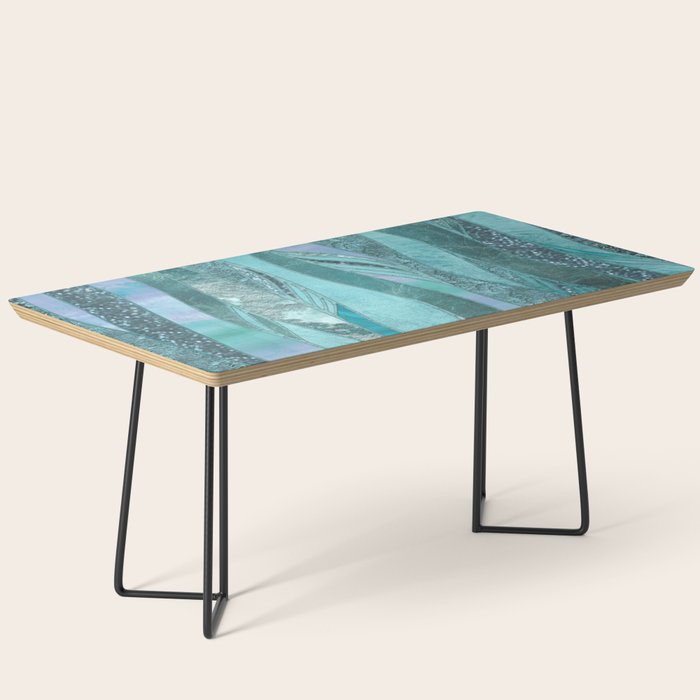 Precious Aqua And Turquoise Glamour Coffee Table Gallery Image 1