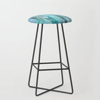 Precious Aqua And Turquoise Glamour Stool Gallery Image 1