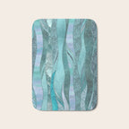 Precious Aqua And Turquoise Glamour Bath Mat Gallery Image 1