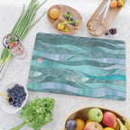 Precious Aqua And Turquoise Glamour Cutting Board Gallery Image 2
