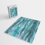 Precious Aqua And Turquoise Glamour Jigsaw Puzzle Gallery Image 2
