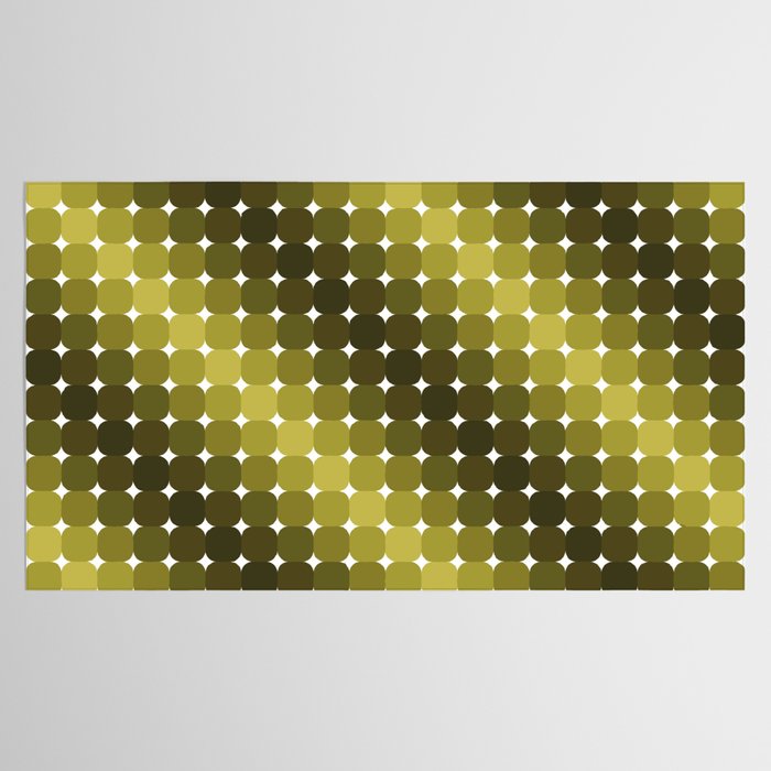 Retro Rounded Rectangle Gradient - Green Tablecloth Gallery Image 2