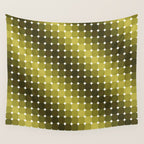 Retro Rounded Rectangle Gradient - Green Wall Tapestry Gallery Image 4