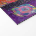 Gustav Klimt Style Painting of Tabby Cat with Green Eyes Welcome Mat Gallery Image 2