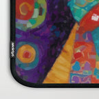 Gustav Klimt Style Painting of Tabby Cat with Green Eyes Laptop Sleeve Gallery Image 3