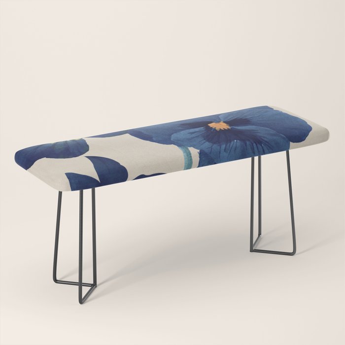 Blue Flowers Bench Gallery Image 1