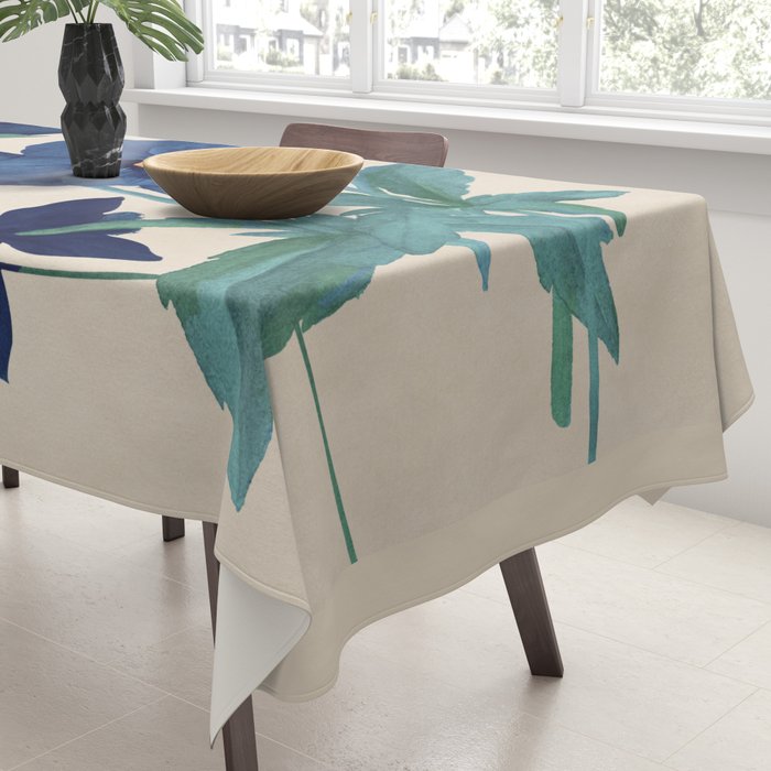 Blue Flowers Tablecloth Gallery Image 3