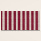 Timeless Crimson Heritage Stripes Desk Mat Gallery Image 3