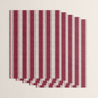 Timeless Crimson Heritage Stripes Wrapping Paper Gallery Image 3