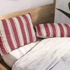 Timeless Crimson Heritage Stripes Pillow Sham Gallery Image 2