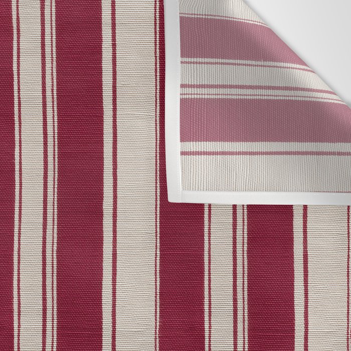 Timeless Crimson Heritage Stripes Wall Tapestry Gallery Image 3