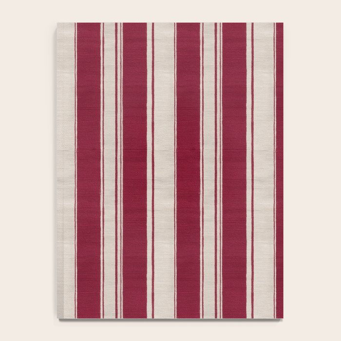 Timeless Crimson Heritage Stripes Notebook Gallery Image 4