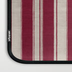 Timeless Crimson Heritage Stripes Laptop Sleeve Gallery Image 3
