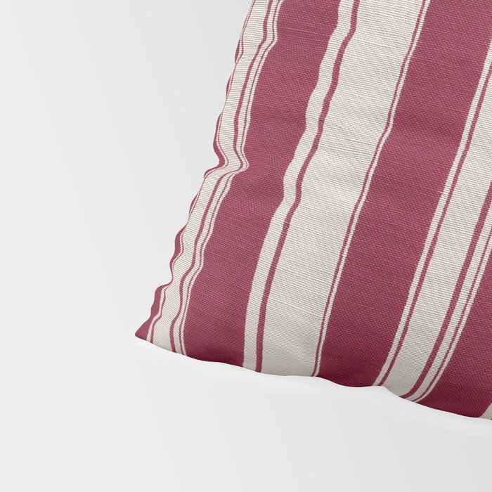 Timeless Crimson Heritage Stripes Pillow Sham Gallery Image 4