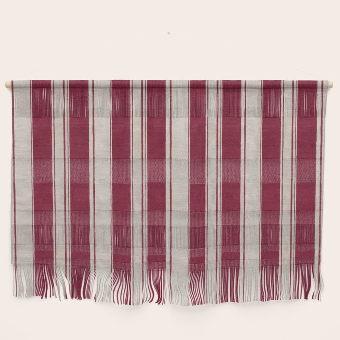 Timeless Crimson Heritage Stripes Wall Hanging Gallery Image 1