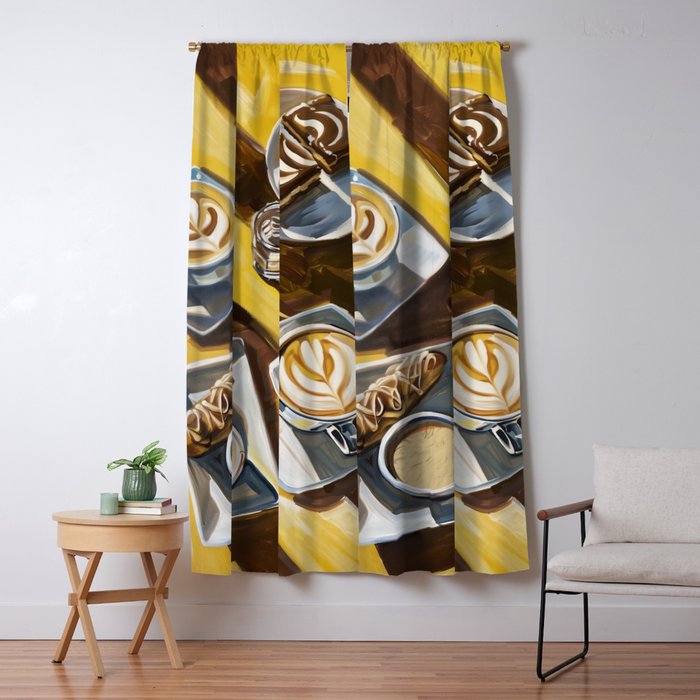 Coffee, Sweets and Sunlight Window Curtain Gallery Image 1