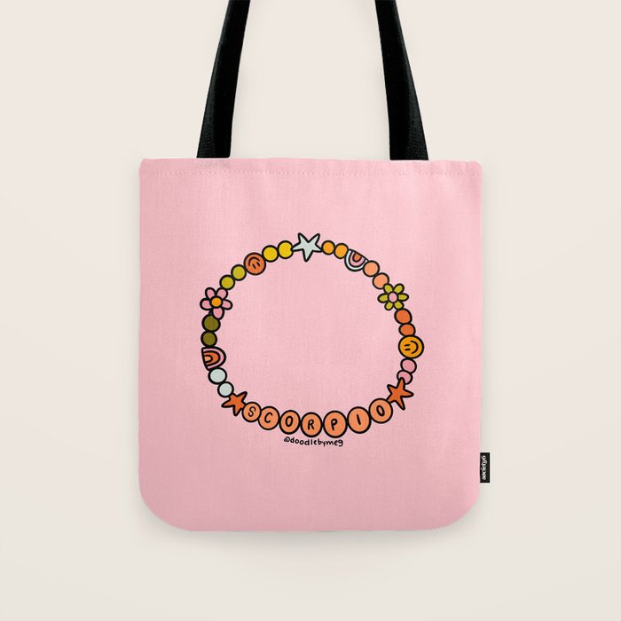 Scorpio Friendship Bracelet Tote Bag Gallery Image 1