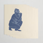 Blue Nude Wrapping Paper Gallery Image 3