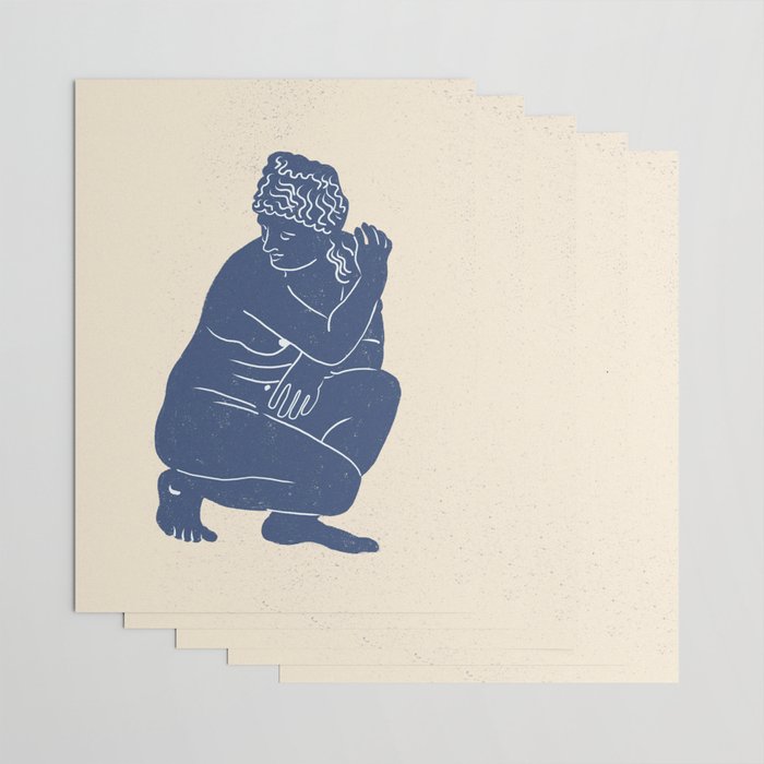Blue Nude Wrapping Paper Gallery Image 3