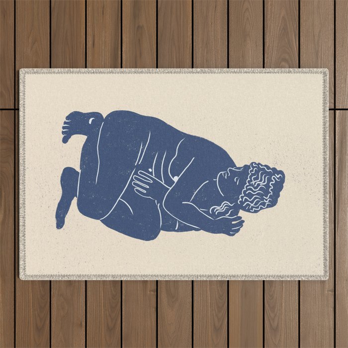 Blue Nude Outdoor Rug Gallery Image 1