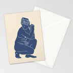 Blue Nude Stationery Card Gallery Image 2