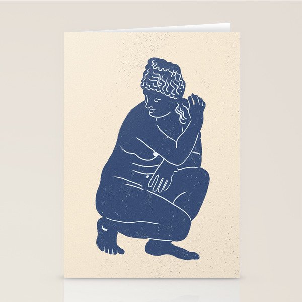 Blue Nude Stationery Card Gallery Image 2