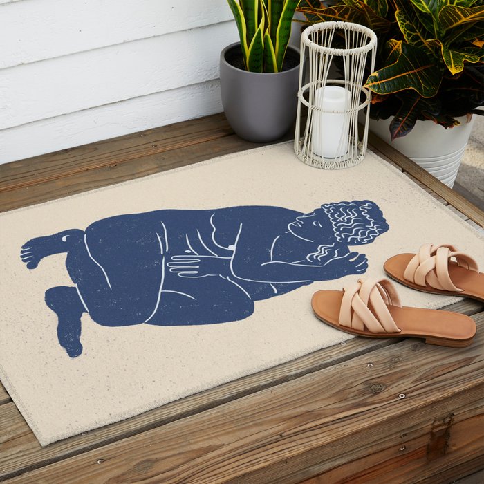 Blue Nude Outdoor Rug Gallery Image 2