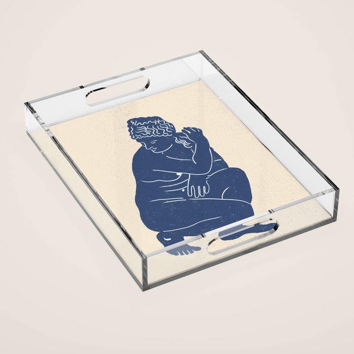 Blue Nude Acrylic Tray Gallery Image 1