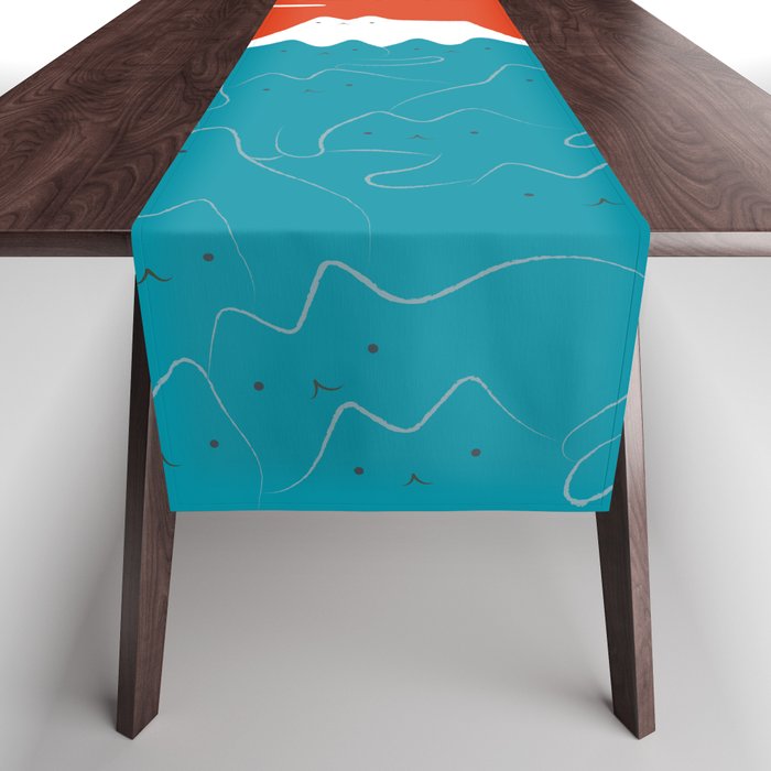 Cat Landscape 144 Table Runner Gallery Image 1