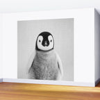 Baby Penguin - Black & White Wall Mural Gallery Image 2