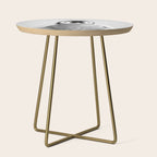 Baby Penguin - Black & White Side Table Gallery Image 1