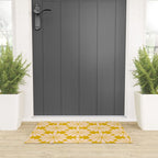 Retro Modern Daisy - Yellow Mostard Welcome Mat Gallery Image 3