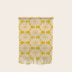 Retro Modern Daisy - Yellow Mostard Wall Hanging Gallery Image 1