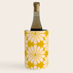Retro Modern Daisy - Yellow Mostard Wine Chiller Gallery Image 1
