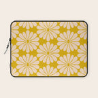 Retro Modern Daisy - Yellow Mostard Laptop Sleeve Gallery Image 1