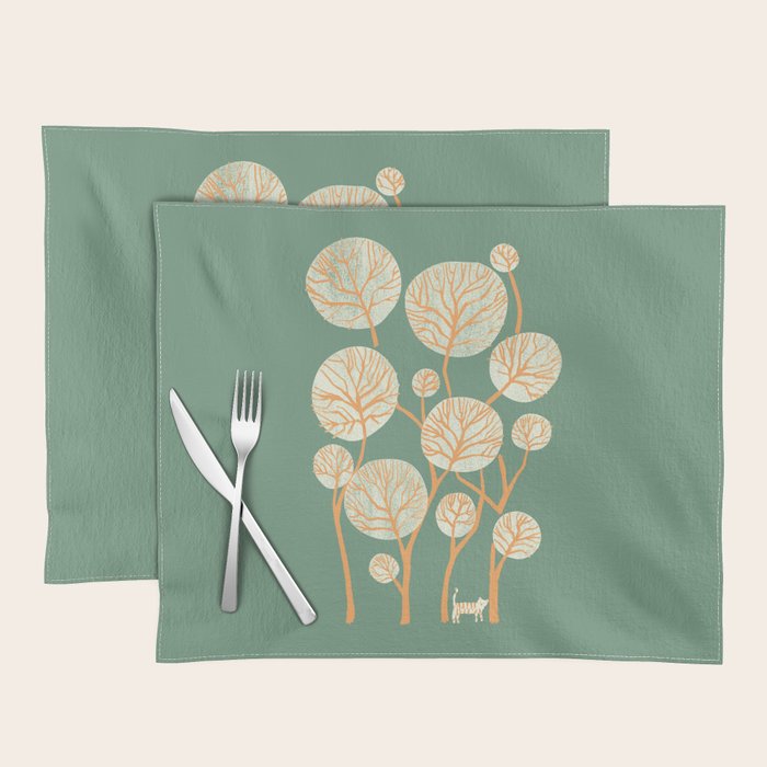 Deep in the jungle, the tiger roams Placemat Gallery Image 1