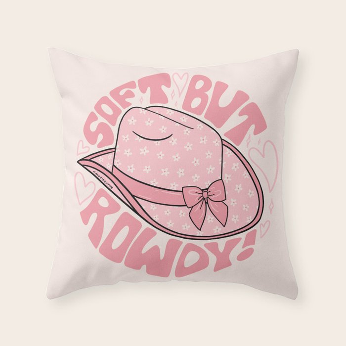 Soft But Rowdy Throw Pillow Gallery Image 1