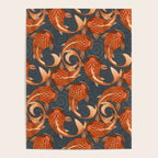 paisley fish gray Poster Gallery Image 4