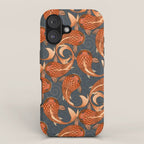 paisley fish gray iPhone Case Gallery Image 1