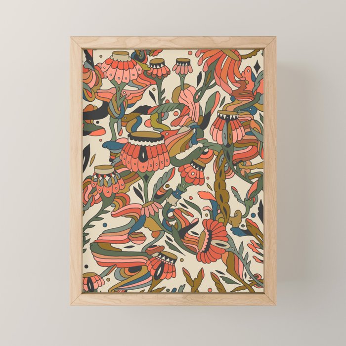 Blending In Pattern Mini Art Print Gallery Image 1