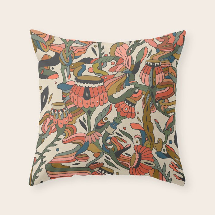 Blending In Pattern Throw Pillow Gallery Image 1