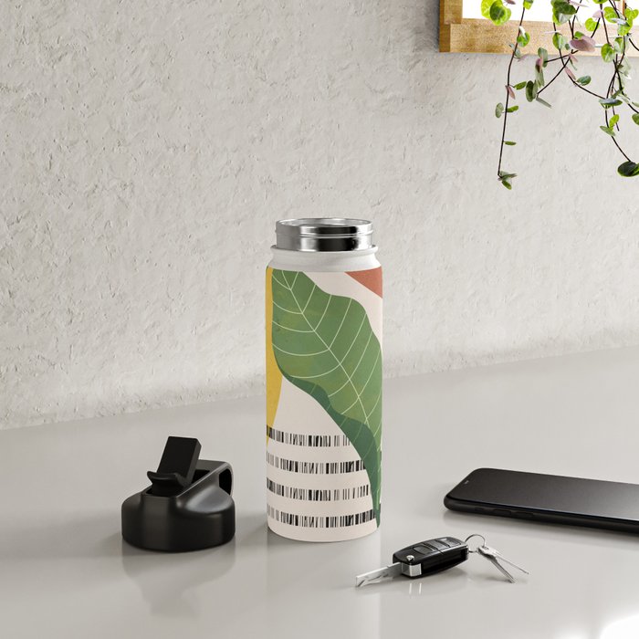 Tropical Garden Leaves 03 Water Bottle Gallery Image 4