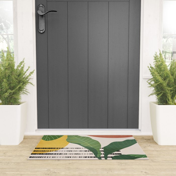 Tropical Garden Leaves 03 Welcome Mat Gallery Image 3